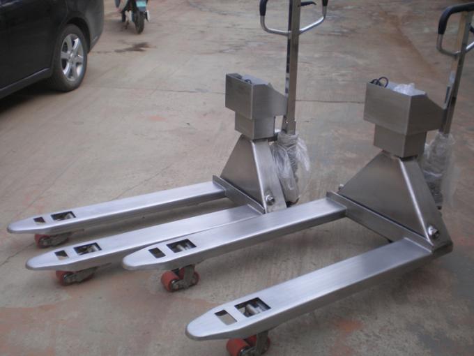 304 Stainless Steel Pallet Truck Scales U Type Electric Pallet Jack With Weight Scale