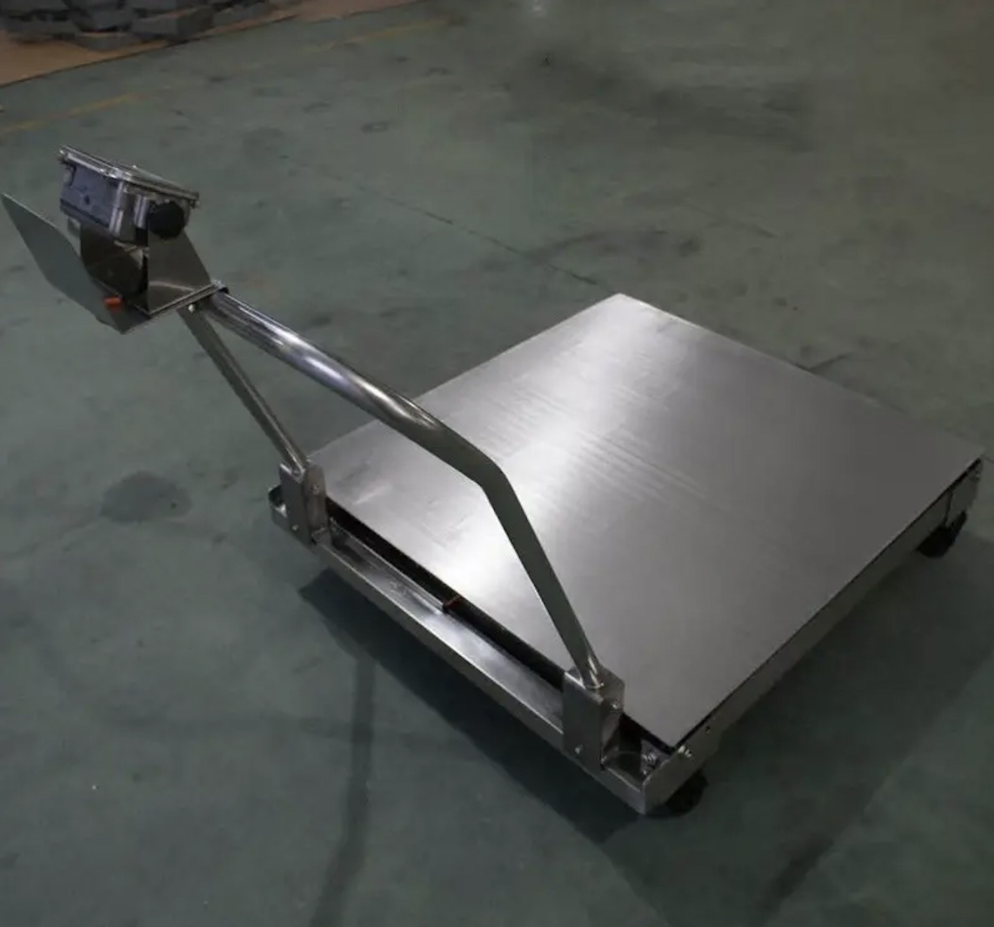 1x1m 1ton Platform Floor Scale Digital Weighing Scales With Wheels ...