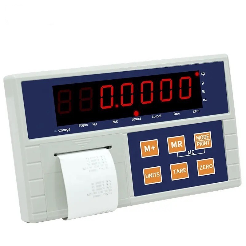Platform Scale Display Led Large LED Display Build In Label Printer Digital Plastic Housing ...