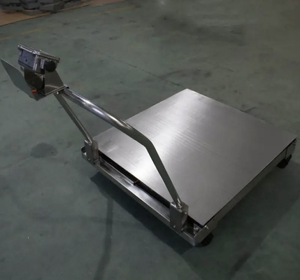 1x1m 1ton Platform Floor Scale Digital Weighing Scales With Wheels XK3190-A12E Indicator