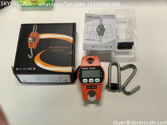 OCS-L Precision Electronic Crane Aluminum Scale Hanging Scale / Weighing Scale  300kg 600lb
