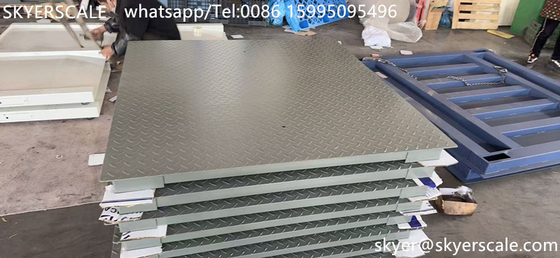 Industrial  5 Ton Capacity Carbon Steel 1.2*1.5m Digital Platform Floor Scale With A12E Indicator