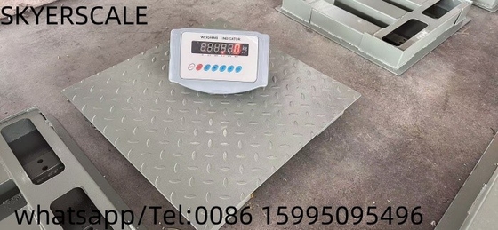 Carbon Steel  Platform Floor Weighing Scale 1.22x1.22m 3t  With XK315A1X Weighing Indicator