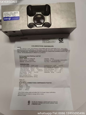 ZEMIC Stainless Steel  BM6G Load Cell Single Point Sensor OIML Force Transducer For Electronic Weighing Bench Scale