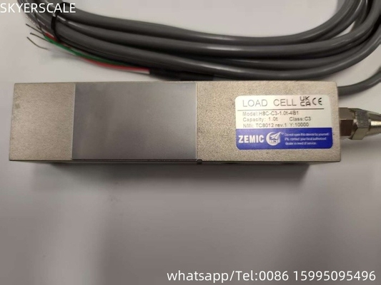 ZEMIC H8C 1 Ton C3 Class  Shear Beam Load Cell  Transducer OIML NETP Sensor For Weighing Scale