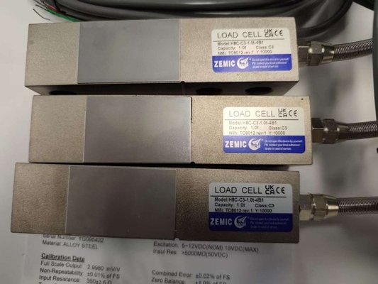 ZEMIC H8C 1 Ton C3 Class  Shear Beam Load Cell  Transducer OIML NETP Sensor For Weighing Scale