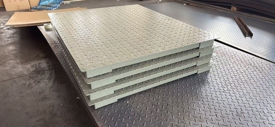 Industrial Floor Weighing Scales 1.2x2m With 3000 Kg Rated Load And LED / LCD Display