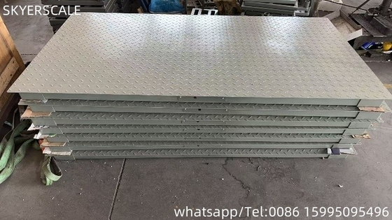 Industrial Floor Weighing Scales 1.2x2m With 3000 Kg Rated Load And LED / LCD Display