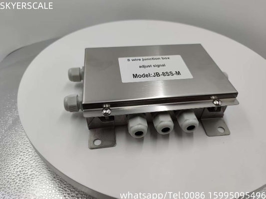 Truck Scale JB-8 8 Wire Stainless Steel Junction Box For Weighbridge