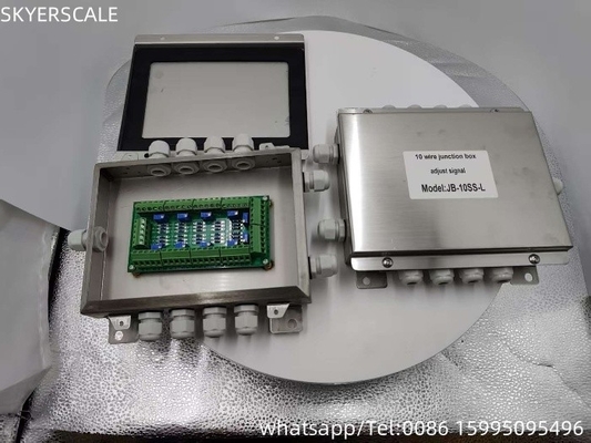 Waterproof Grade IP67 Stainless Steel Junction Box 10 Wire For Weighbridge