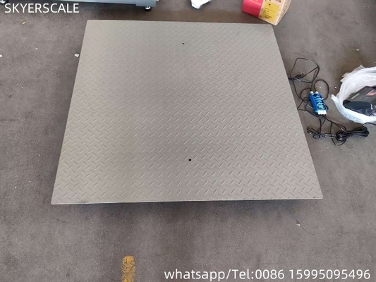 0.9x1.5m 2t Platform Scale Carbon Steel Electronic Weighing Scales Digital Floor Scale Industrial