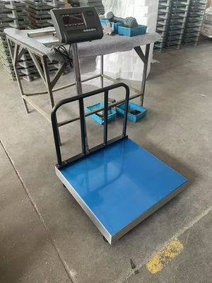 Heavy Duty Platform Weight Scale Electronic Digital Weighing Scales 500x500mm 300Kg  With Backrail