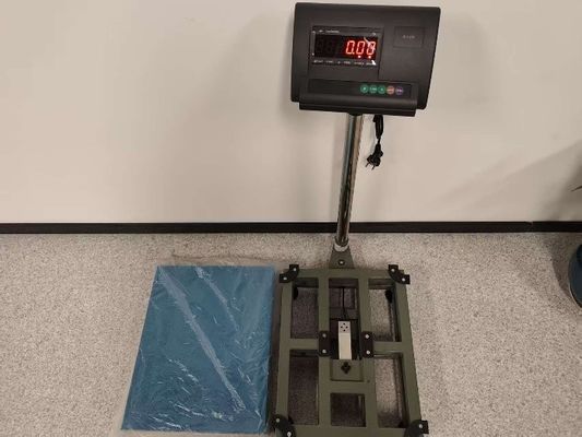 300 X400mm Electronic Bench Platform Scale Carbon Steel Overload Protection 100kg Capacity