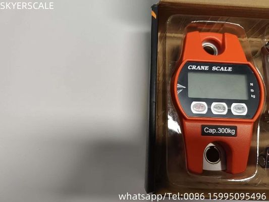 300kg Powered Steel Eletronic Crane Scale Digital Hanging Scale 3*AA Dry Battery