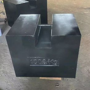 High Quality 500KG 1000KG 2000KG Rectangular Flat Cast Iron Weights Black  M1 Class Low Price