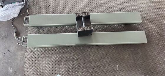 3t/0.5kg Robust Floor Weighing bars grey color with Shock Absorbing Rubber Mounts