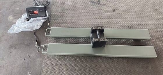 3t/0.5kg Robust Floor Weighing bars grey color with Shock Absorbing Rubber Mounts