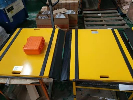 Overloading multi-axle Vehicle Scales with Low Profile portable axle weigh pads Wheel scales
