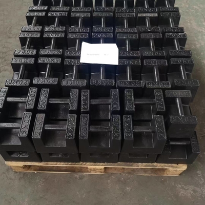 OIML Standard Stackable 20kg Cast Iron Weights For Crane  Block Weight