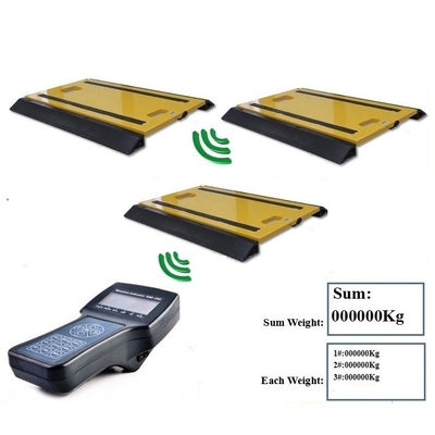 150T Dynamic Scales Static Portable Truck Axle Scales With LCD Display