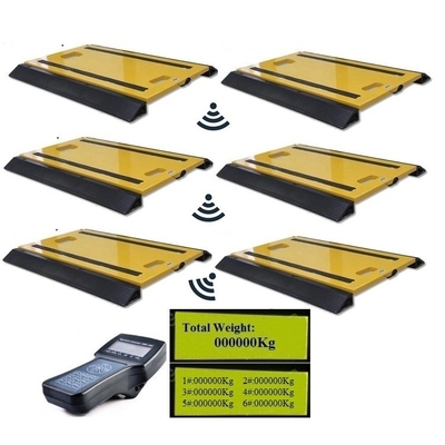 150T Dynamic Scales Static Portable Truck Axle Scales With LCD Display